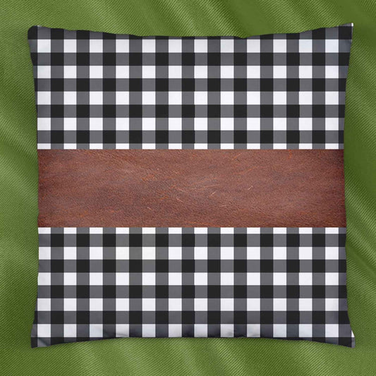 Pillow Covers Leather Cotton Cushion Covers (15 15 Inch 1 Pair 2 Pc)