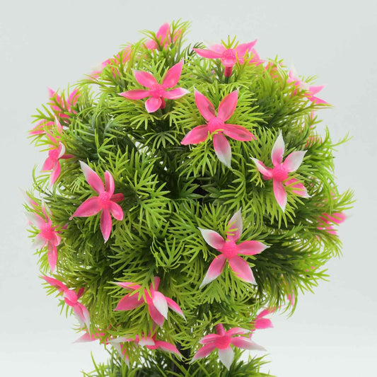 Wild Artificial Flower Plants With Cute Pot Flower Plant For Home Office Decor Tabletop And Desk Decoration Artificial Flower For Balcony Indoor Decor Plants For Living Room (1 Pc)