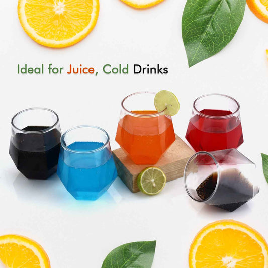 5328 Premium Transparent Pilsner Glasses Beer Juice Mocktail Lassi Glasses For Better Head Retention Aroma And Flavor Crystal Plastic Glass