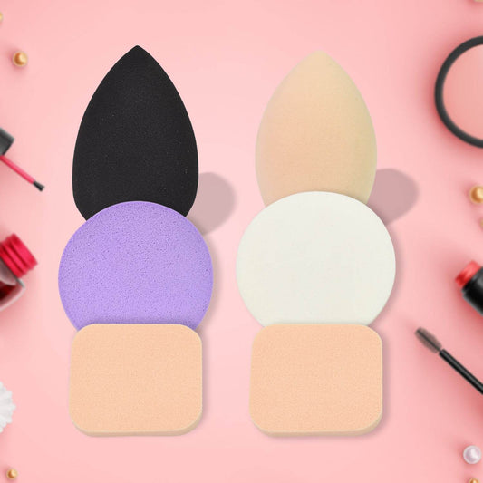Makeup Sponges Set Perfect For Liquid Cream And Powder (6 Pcs Set) - Best Deals at BeSh Deals®
