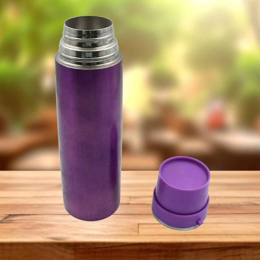 12765 Stainless Steel Water Bottle Leak Proof Rust Proof Hot Cold Drinks Gym Sipper Bpa Free Food Grade Quality Steel Fridge Bottle For Office Gym School (500 Ml Approx)