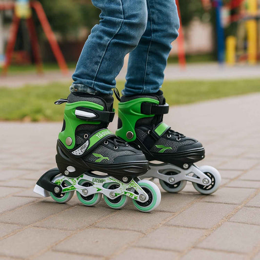 Professional Adjustable Inline Skates For Kids And Adults (Large 1 Pair)