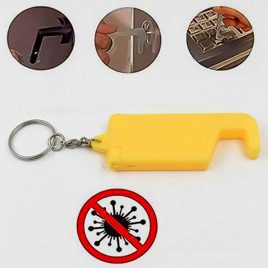 2 In 1 Plastic Keychain With Mobile Stand Phone Holder (100 Pcs Set Multicolor)