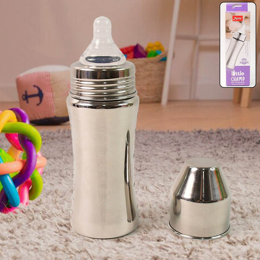 Apex Stainless Steel Little Champ Baby Feeding Bottle (250 Ml) - Best Deals at BeSh Deals®