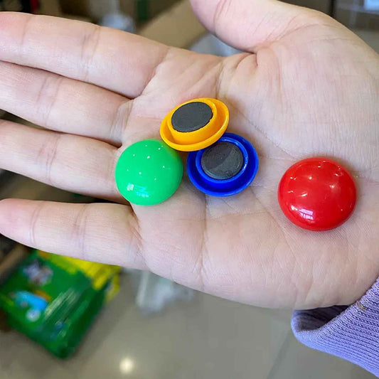 7866 Magnet Button Durable Magnetic Button Children Experiment Magnet Set Magnet Toy Sets Round Shaped Magnet Set ( Set Of 10 )