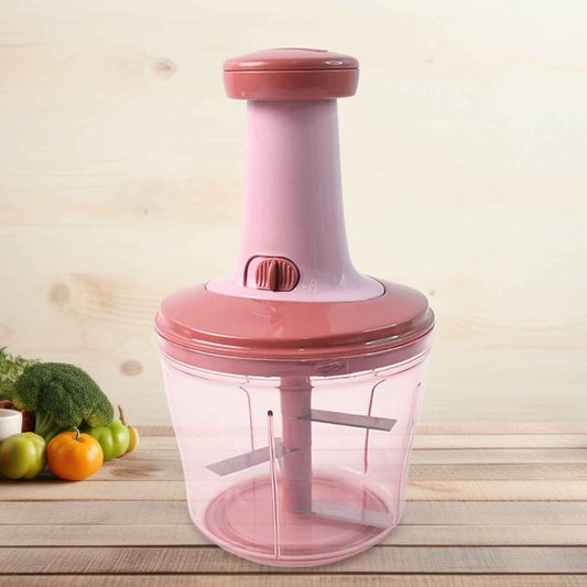 Apex Quba Push Chopper With Stainless Steel Blades (1000ml)