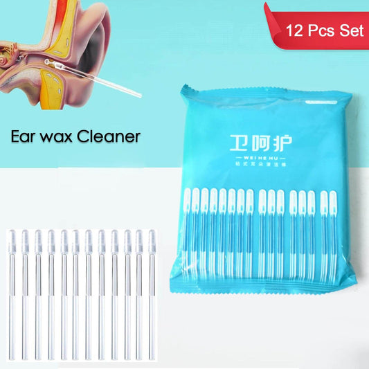 Ear Wax Cleaner Stick Silicone Reusable Sticky Ear Wax Removal Kit (12 Pcs Set) - Best Deals at BeSh Deals®