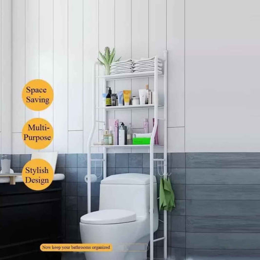8803 Multi-layer The Toilet Storage Rack Metal Bathroom Shelf Space Saving Organizer For Laundry Room Wash Basin Floor Stand