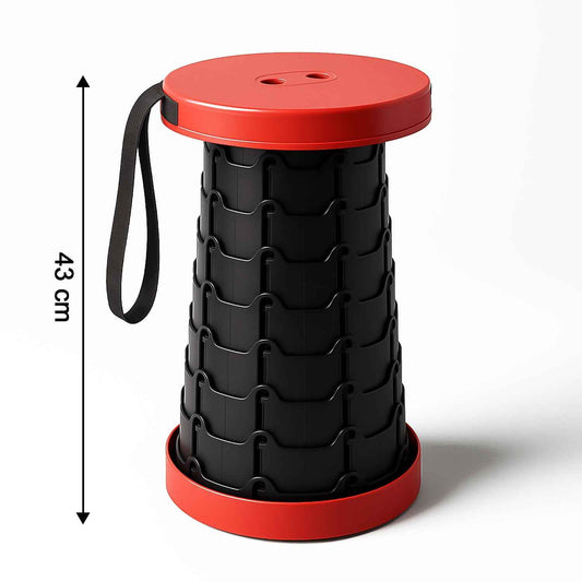 Adjustable Portable Telescopic Folding Stool (1 Pc)