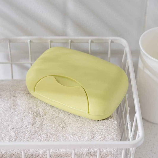 4592 Travel Soap Case Box Plastic Soap Box With Cover Waterproof Leakproof Soap Dish For Bathroom Travel Use (1pc)