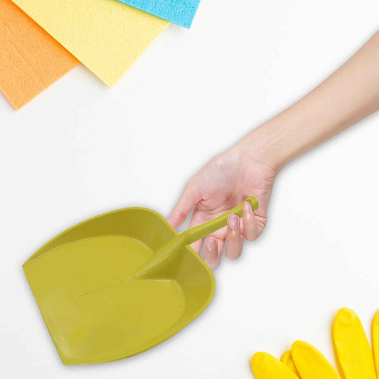 8732 Dustpan With Long Handle Dust Collection Dust Pan Tray For Kitchen Home Office Bathroom Etc (1 Pc Multicolor )