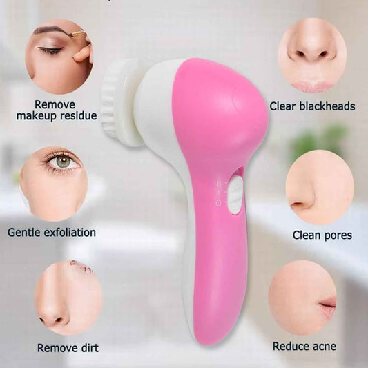 Facial Beauty Brush Face Massager (1 Pc With 2 Aa Battery Included)
