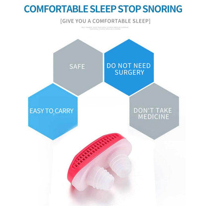 353 - 2 In 1 Anti Snoring And Air Purifier Nose Clip For Prevent Snoring And Comfortable Sleep - Best Deals at BeSh Deals®