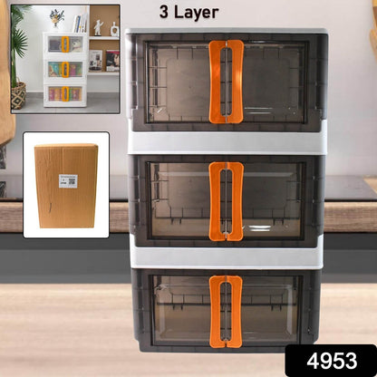 Plastic Folding Wardrobe Storage Organizer (3 Layer  1 Pc) - Best Deals at BeSh Deals®