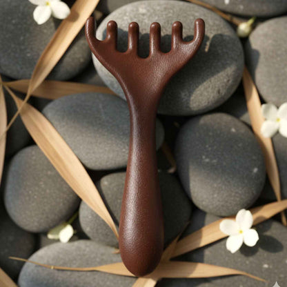 Manual Wooden Style Head  Neck Scalp Massager (1 Pc)