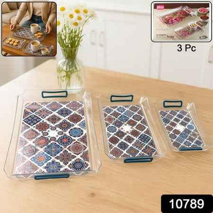 Supermom 3-piece Multipurpose Serving Tray - (3 Pc  Set)