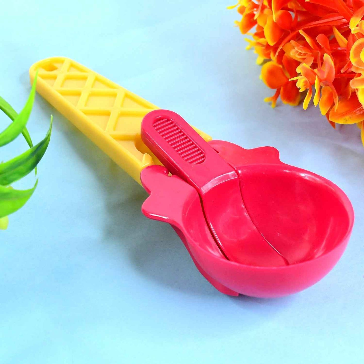 1 Piece Plastic Ice Cream Watermelon Scooper With Trigger Dipper - BeSh Deals®