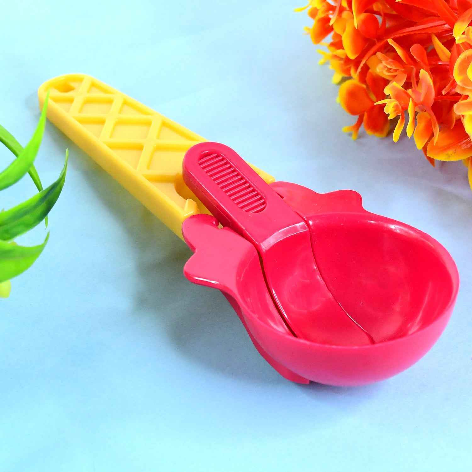 1 Piece Plastic Ice Cream Watermelon Scooper With Trigger Dipper - BeSh Deals®