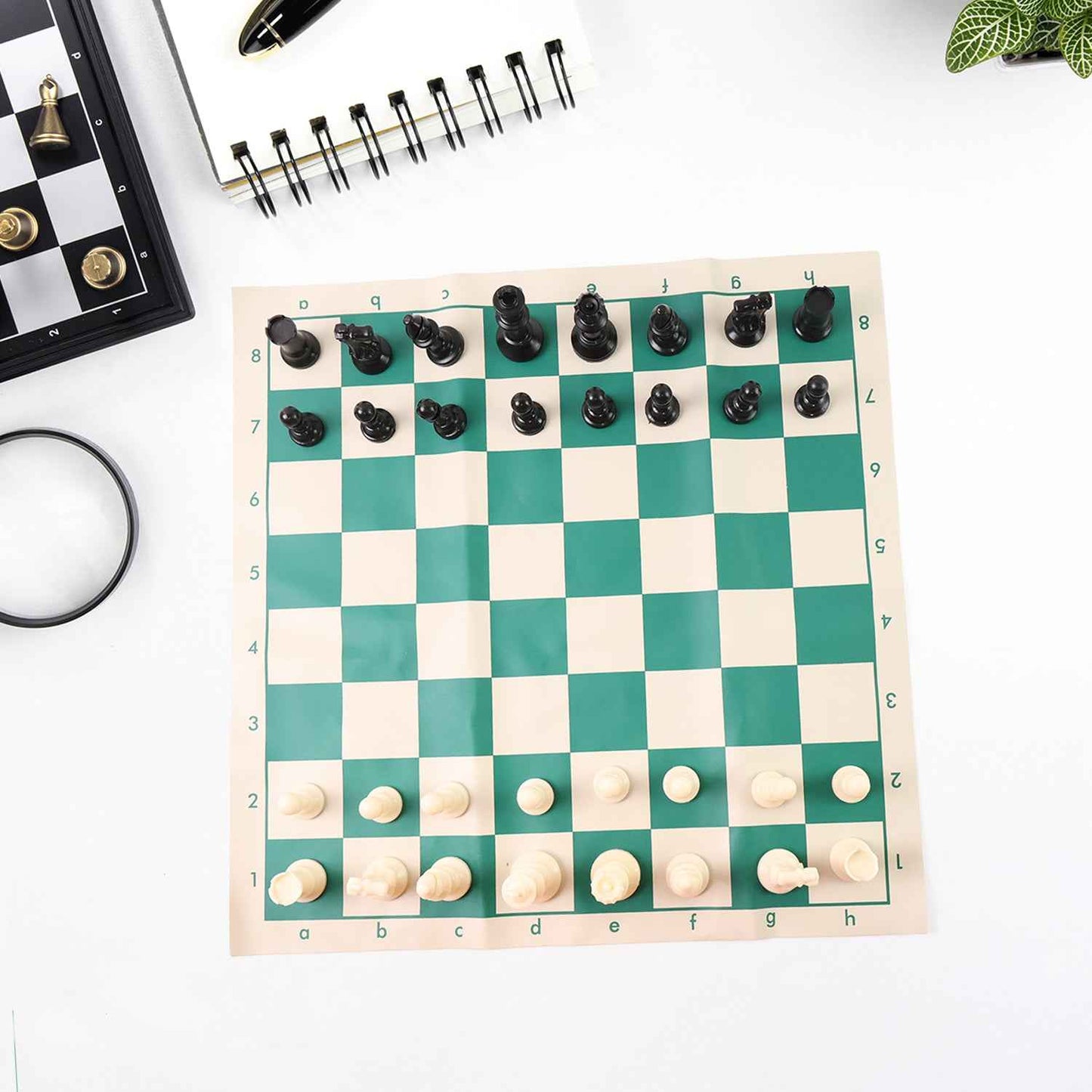 Big Premium Portable Chess Set Plastic Chess Pieces (1 Set)