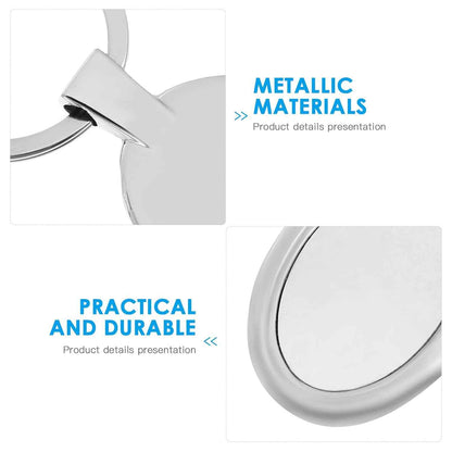 Elegant Oval Shape Metal Keychain For Personal Use