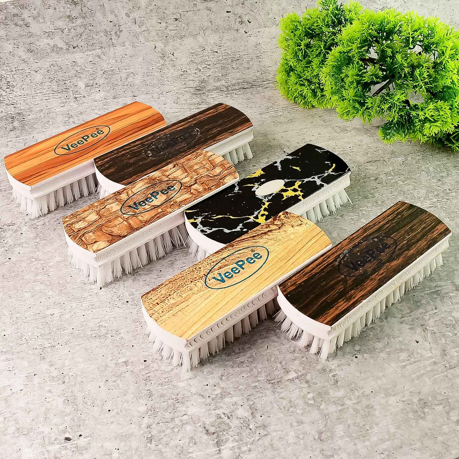 Veepee Heavy-duty Cloth Washing Brush Set 6 Pcs