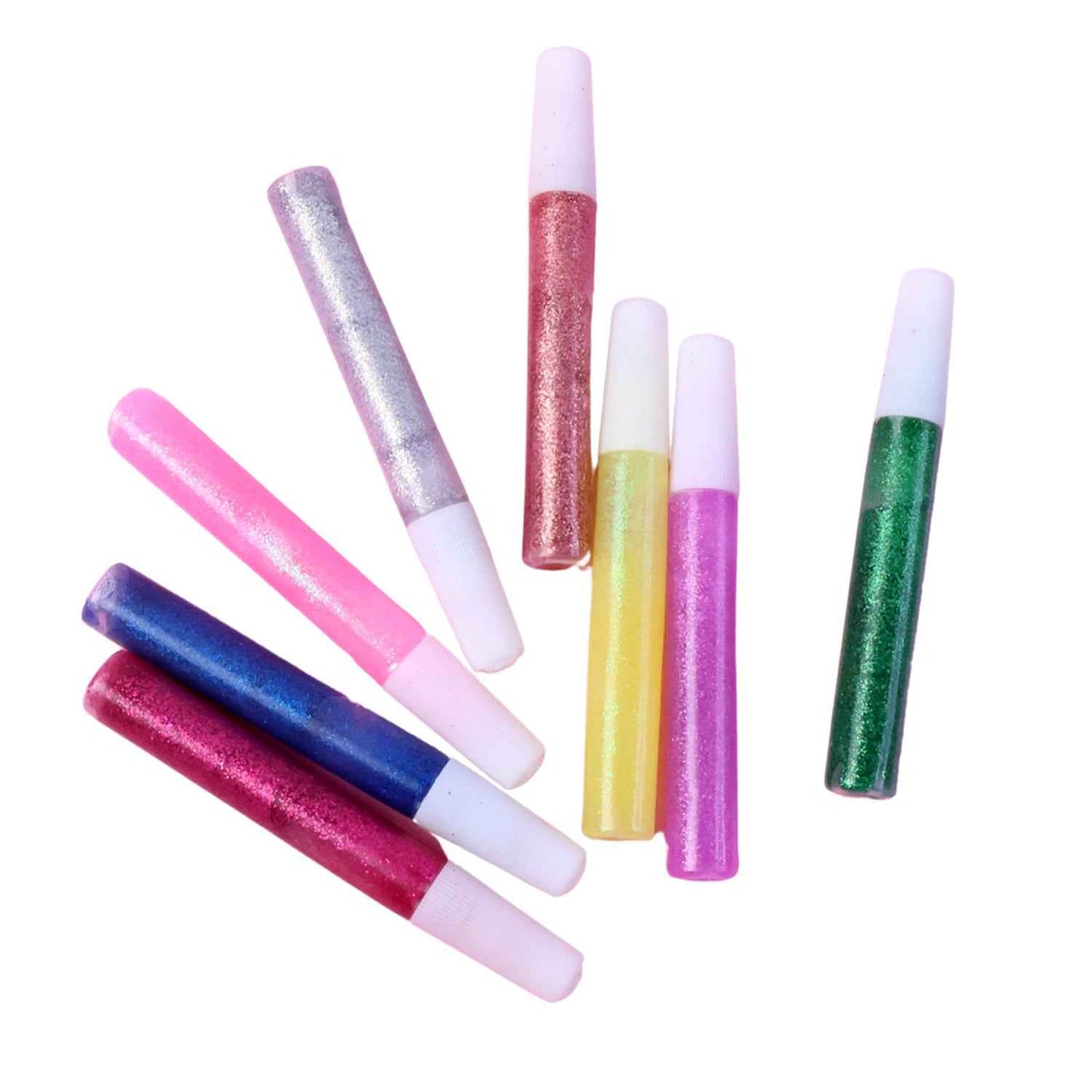 Diy Multi-color Glitter Craft Glue Pen Set (10ml  8 Pc)