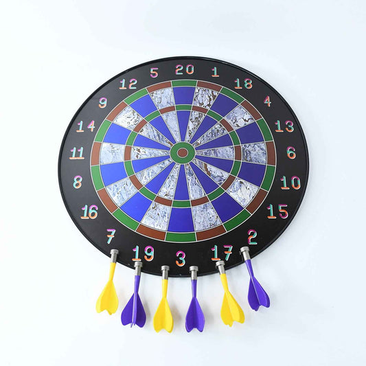 Magnetic Dart Board Game Set With 6 Soft-tip Darts