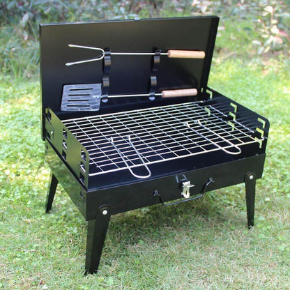 125 Stainless Steel Briefcase Style Barbecue Grill Toaster (Medium Black) - Best Deals at BeSh Deals®