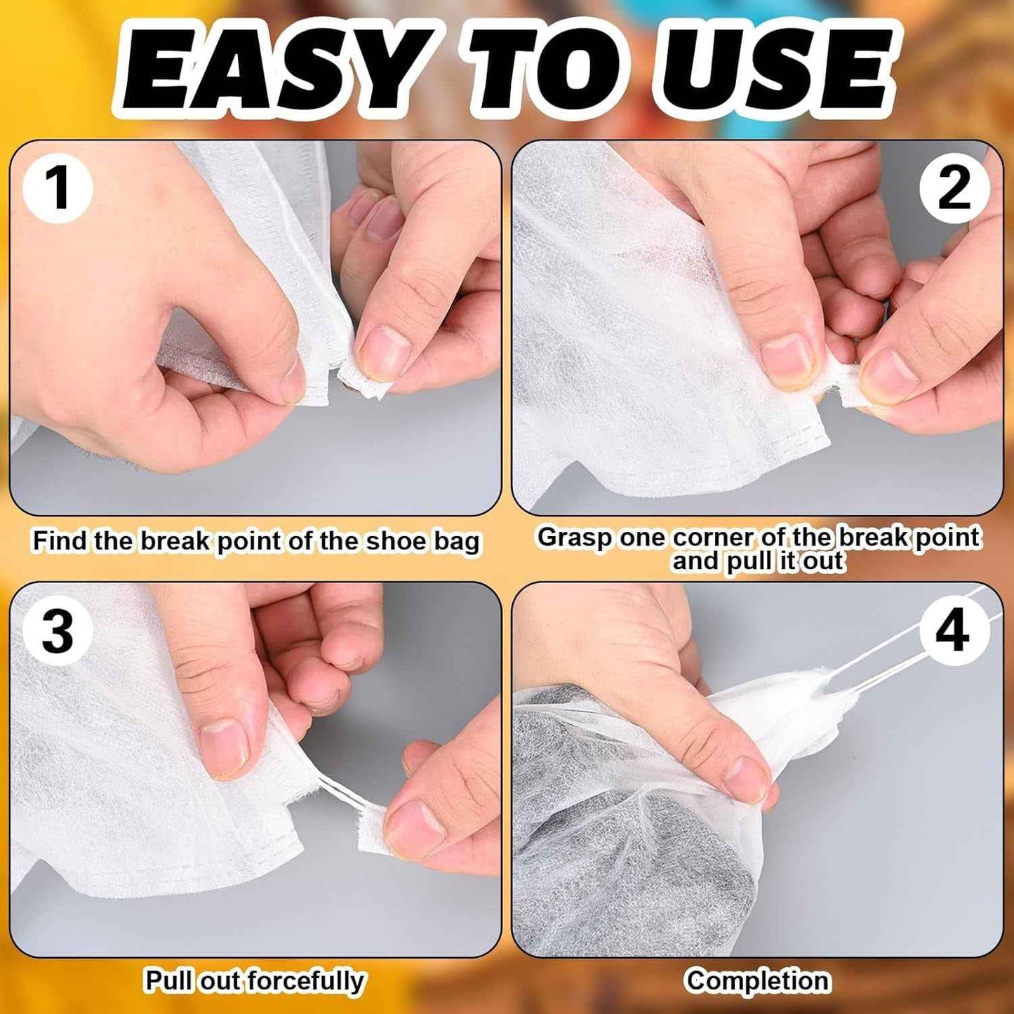 Non-woven Drawstring Shoe Storage Bag (48 X 31 Cm  1 Pc)