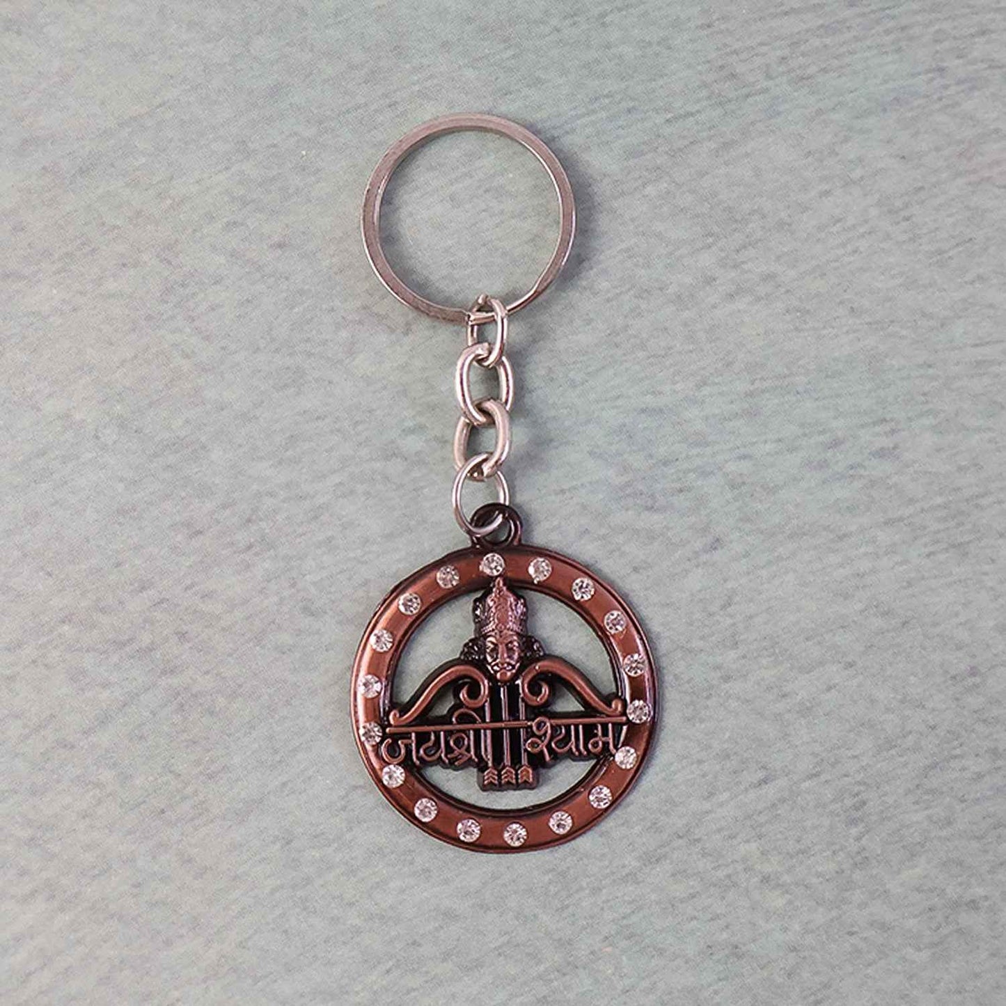 Decorative Metal Jai Shree Shyam Keychain (1 Pc)