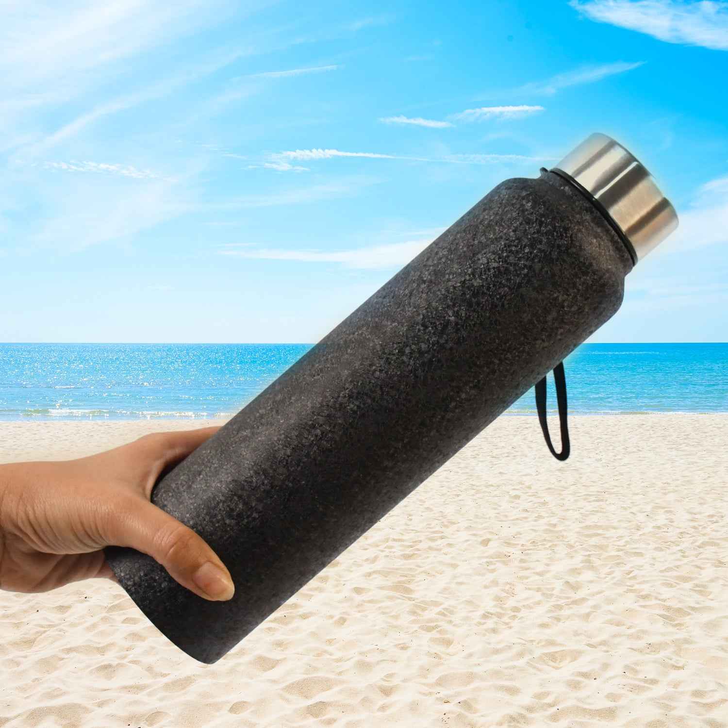 Stainless Steel Double Wall Vacuum-insulated Drink Water Bottle (1000 Ml Approx)