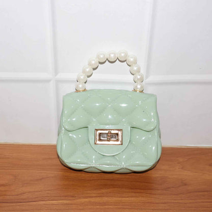 Elegant Quilted Mini Handheld  Sling Fashion Handbag (1 Pc)