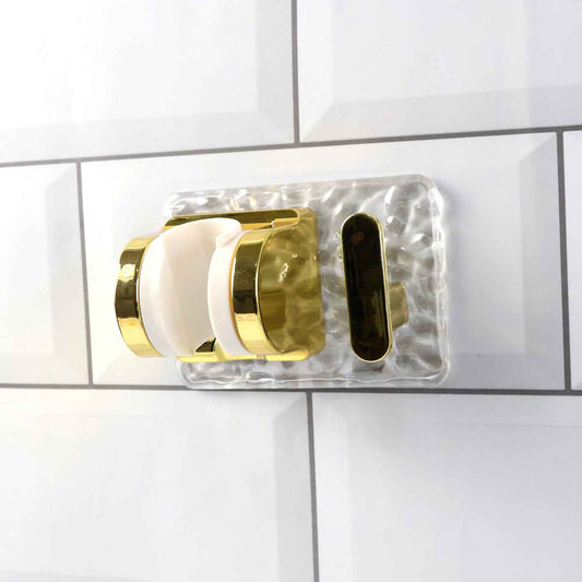 Wall Mounted Broom  Mop Holder With Strong Grip Clips