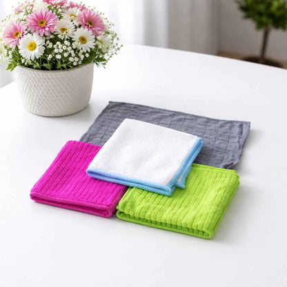 Microfiber Cleaning Cloth Set (4 Pc Set)