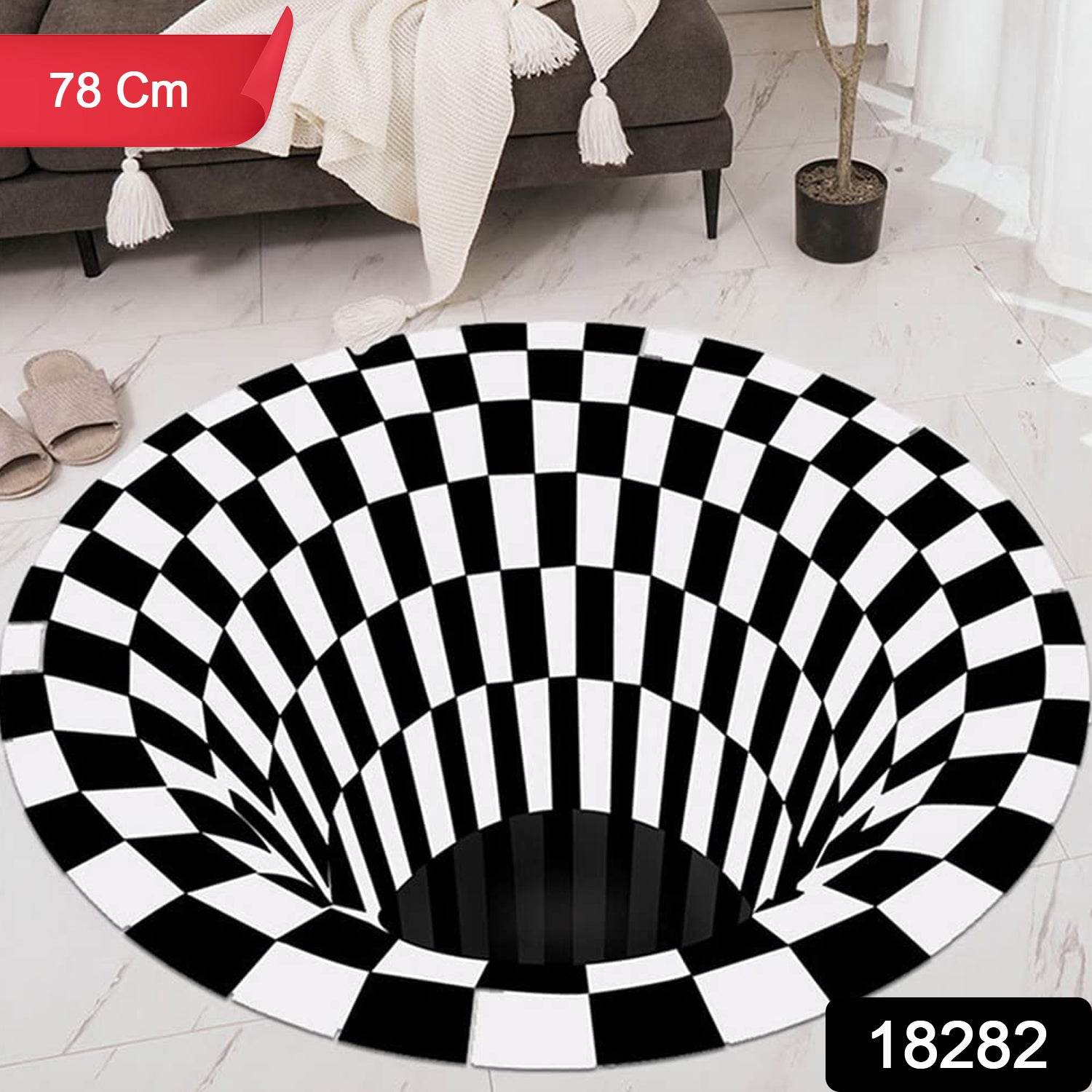 3d Space Round Carpet Floor Mat Non-woven Doormat (1 Pc  78 Cm) - Best Deals at BeSh Deals®