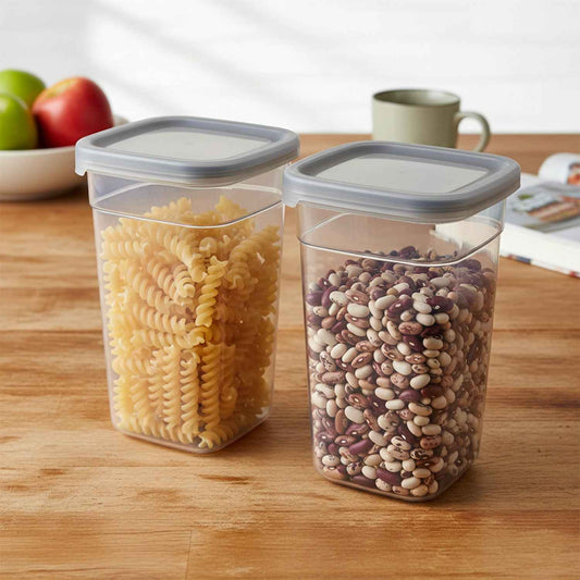Plastic Multipurpose Kitchen Storage  Fridge Container (1200 Ml 6 Pc)