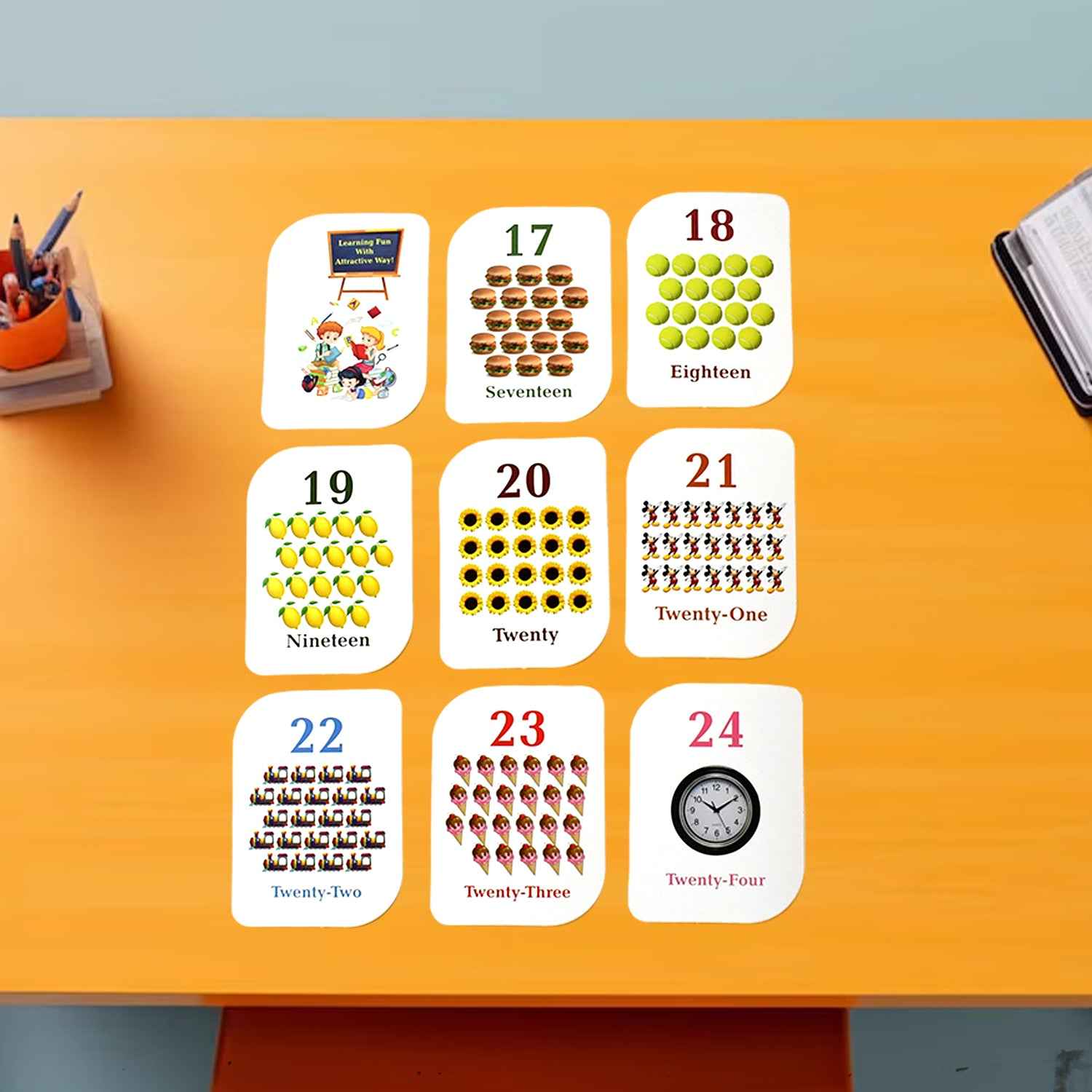 Kid Kraft Early Learner 32-piece Number Flashcard Set