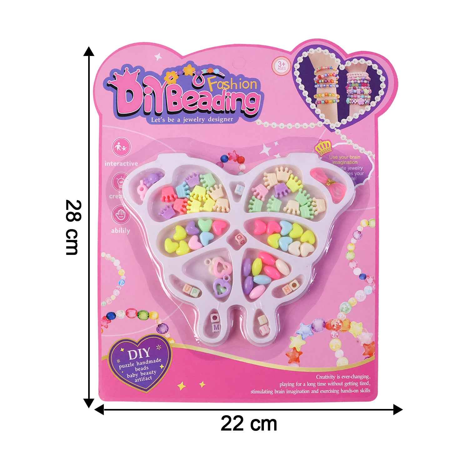 Diy Fashion Beading Jewellery Making Kit (1 Set)