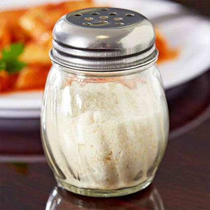 Apex Oregano  Chilli Flakes Dispenser Set  2 Pcs Glass Spice Shaker With Stainless Steel Lid