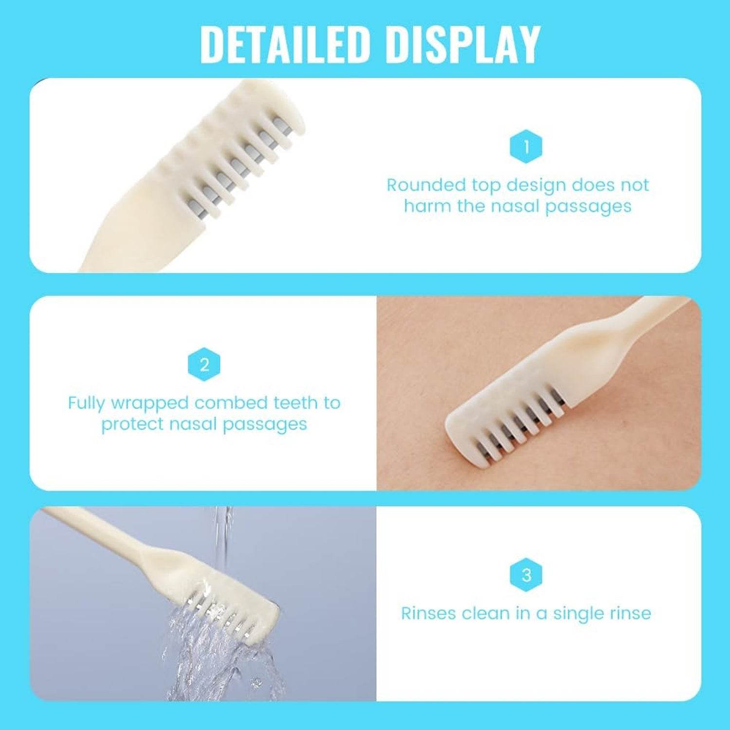 Nose Hair Removal Trimmer Nose Hair Remover Razor Kit Blade (3 Pcs Set) - Best Deals at BeSh Deals®