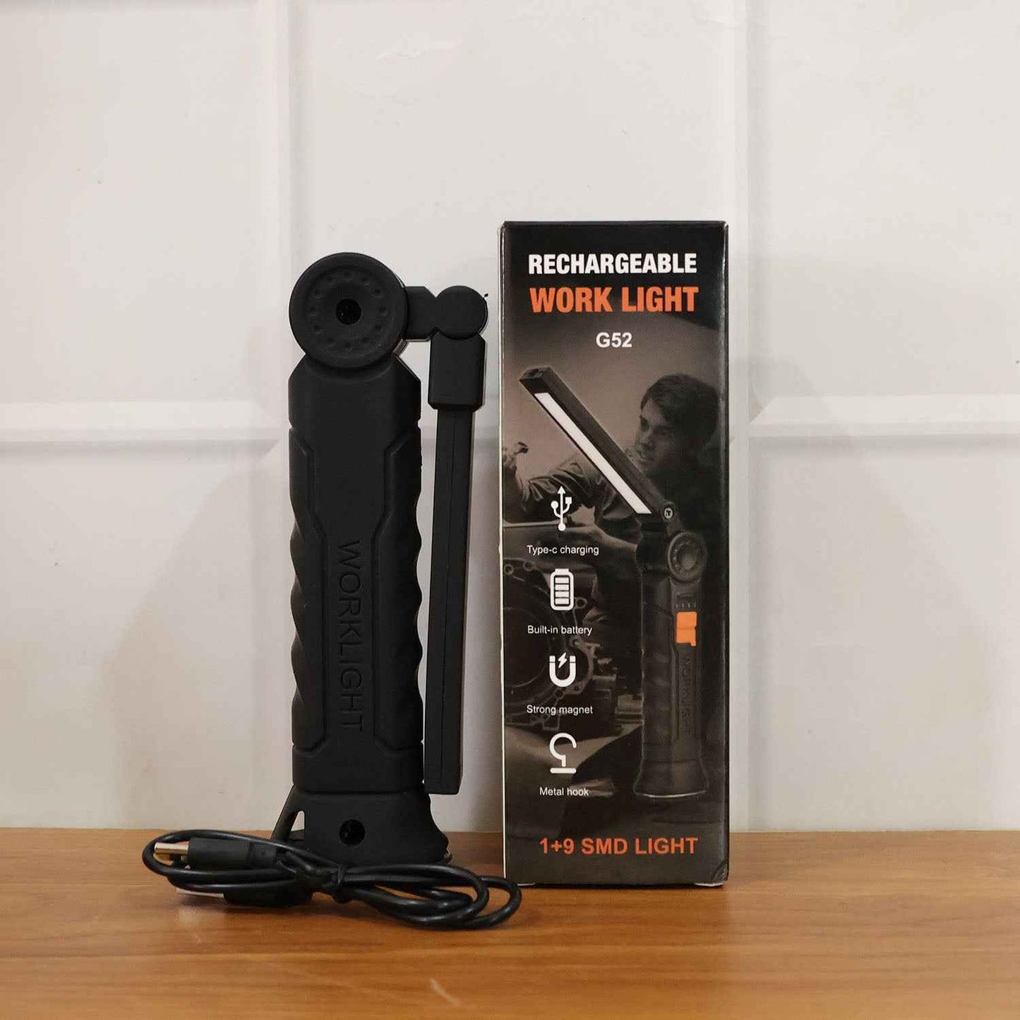 Rechargeable Adjustable Big Led Work Light (1 Pc)