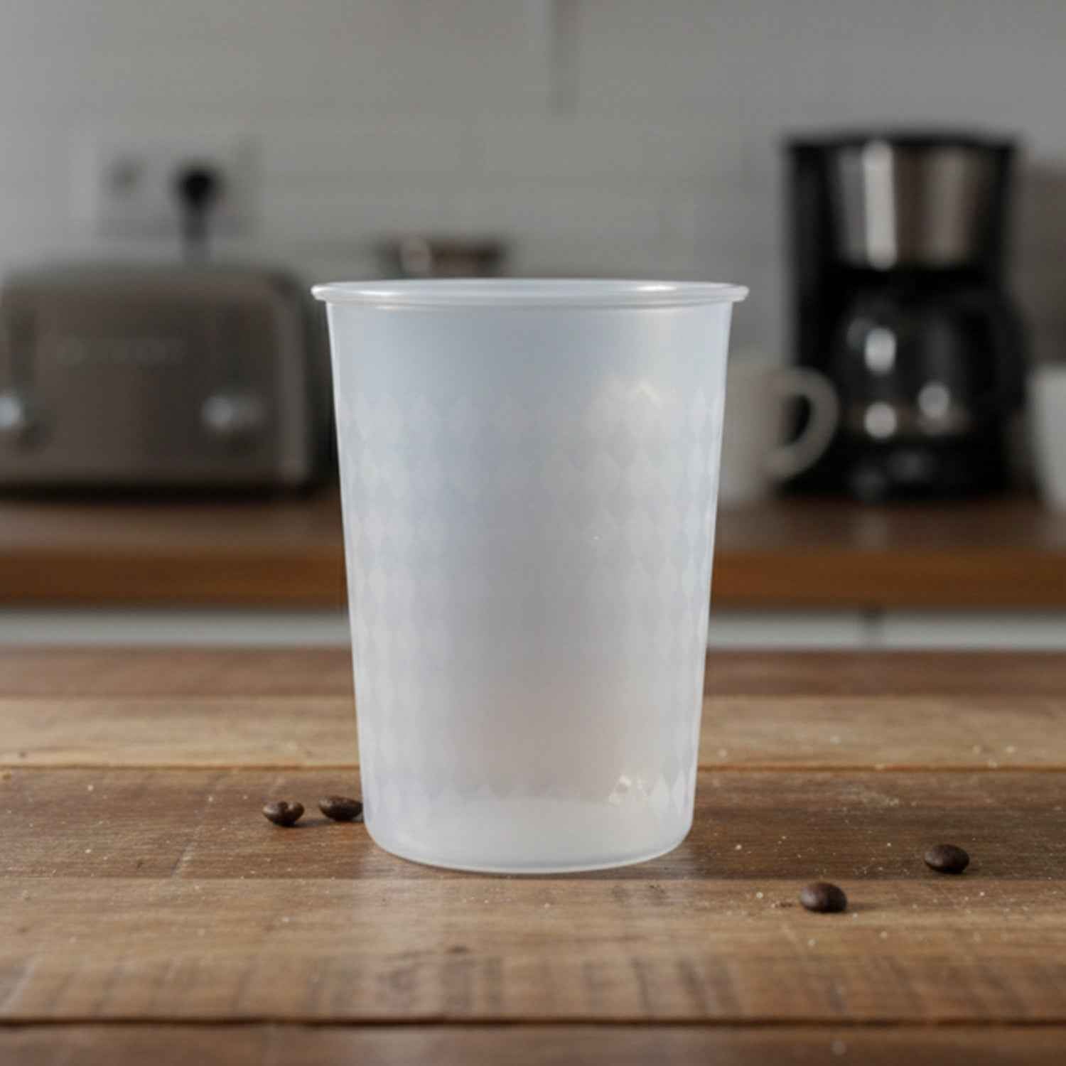 Transparent Reusable Plastic Drinking Glass 200 Ml Approx (1 Pc)