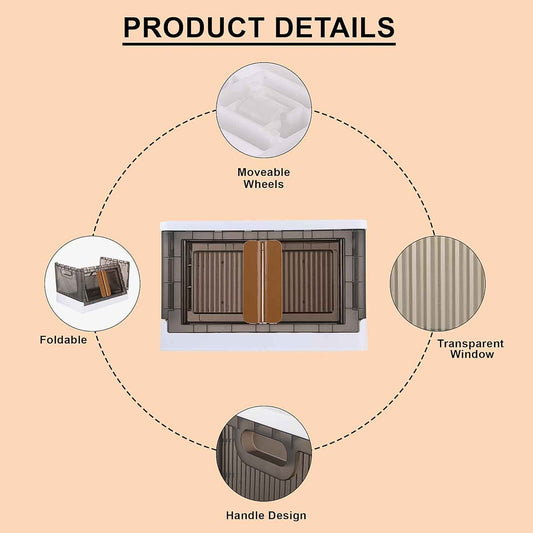 Plastic Folding Wardrobe Storage Organizer (1 Layer  1 Pc)