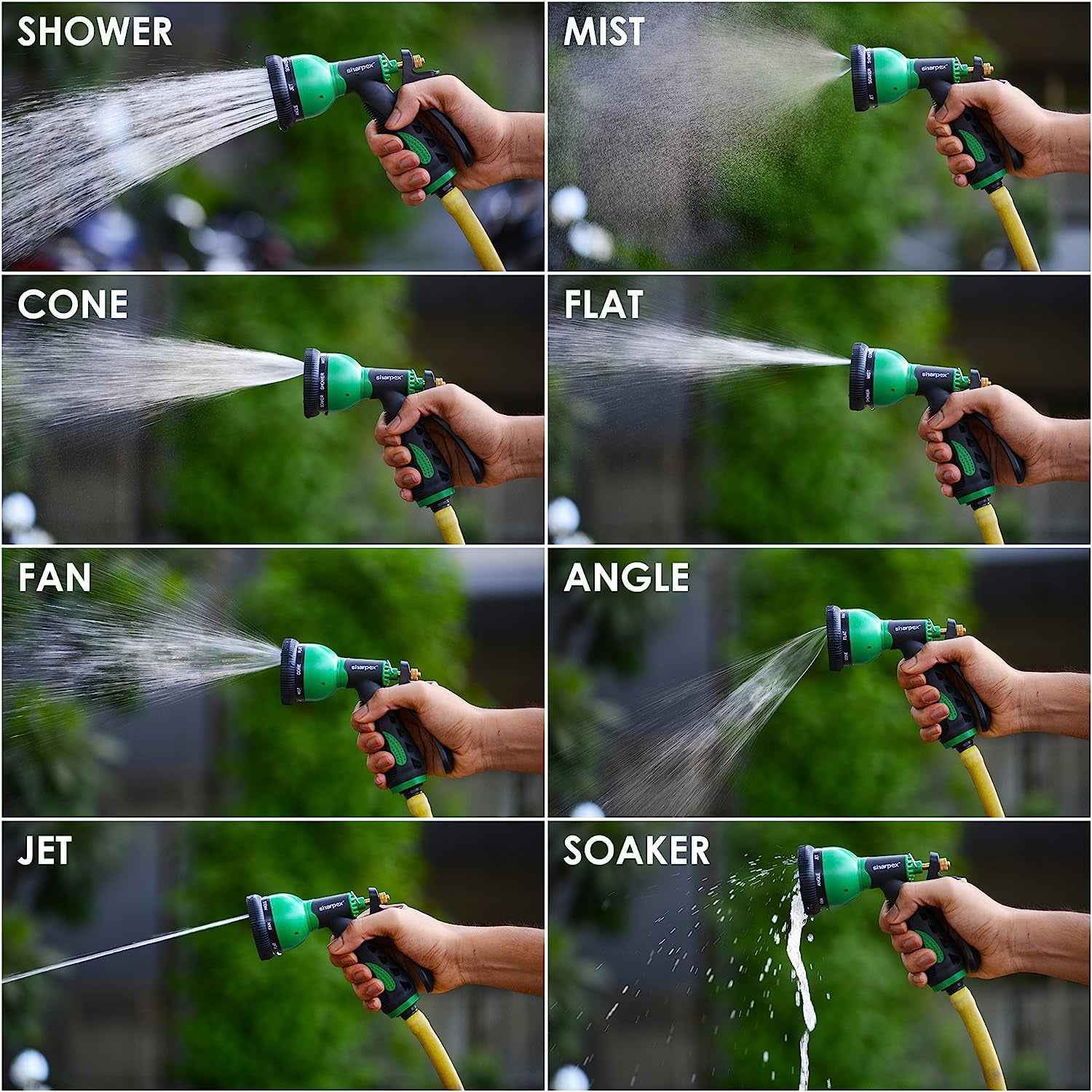 Multi-pattern Garden Hose Spray Nozzle (1 Pc)