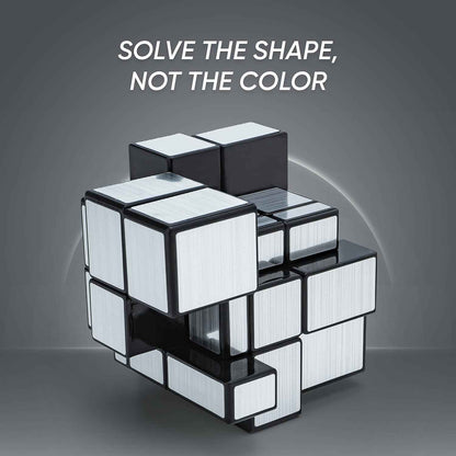 Mirror Cube  3x3 Puzzle Cube With Reflective Silver Surfaces