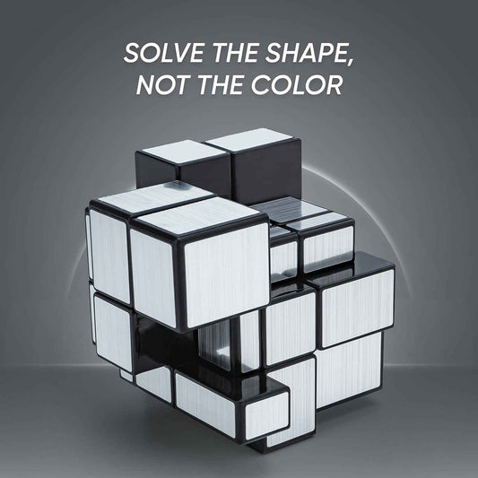 Mirror Cube  3x3 Puzzle Cube With Reflective Silver Surfaces