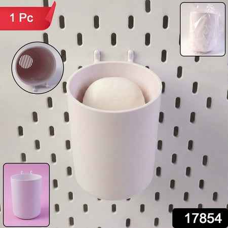 Plastic Glass Shape Soap Box With Drainage (1 Pc)