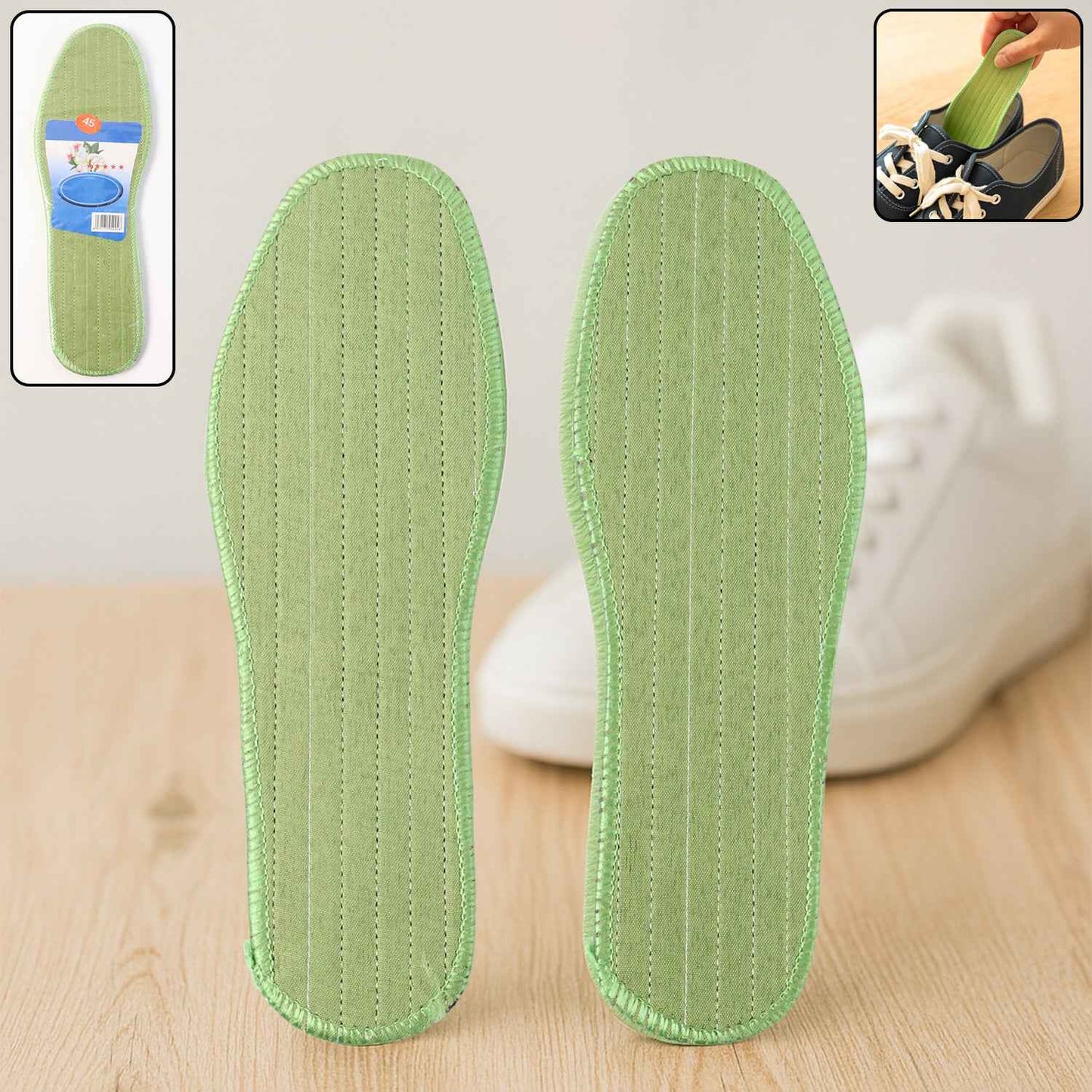 Premium Comfort Shoe Insoles For Daily Foot Support Size 45 (1 Pair  Mix Design)