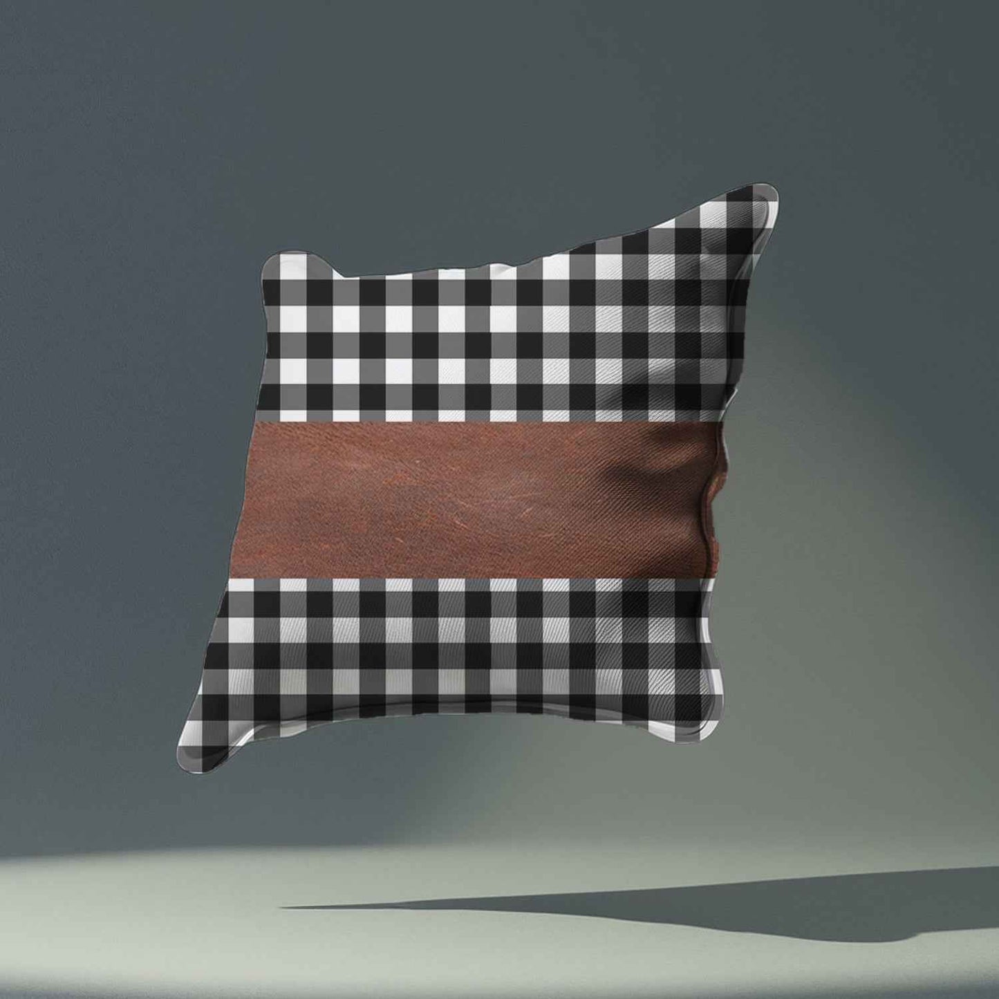 Pillow Covers Leather  Cotton Cushion Covers (15  15 Inch  1 Pair  2 Pc)