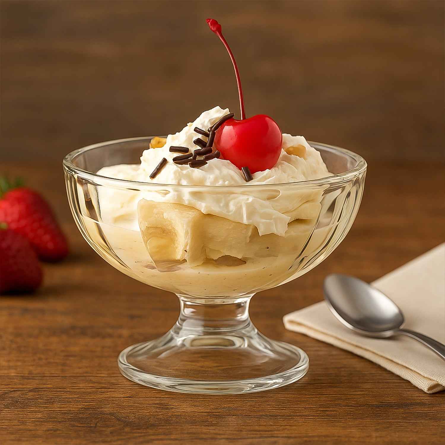 Premium Glass Ice Cream Dessert Bowl 6 Pc Set